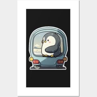 cute baby penguin Posters and Art